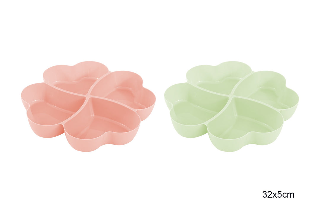 Bello Floral 4 Section Serving Tray 2 Assorted Colours