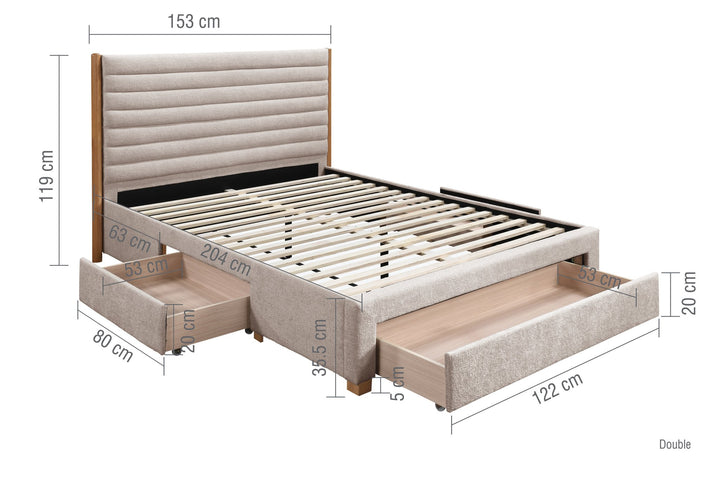Birlea Arabella Bed (Self Assembly) (DHD)