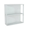Arran 3 Shelf, Medium Wall Unit - White Foil (DHD) Image 1