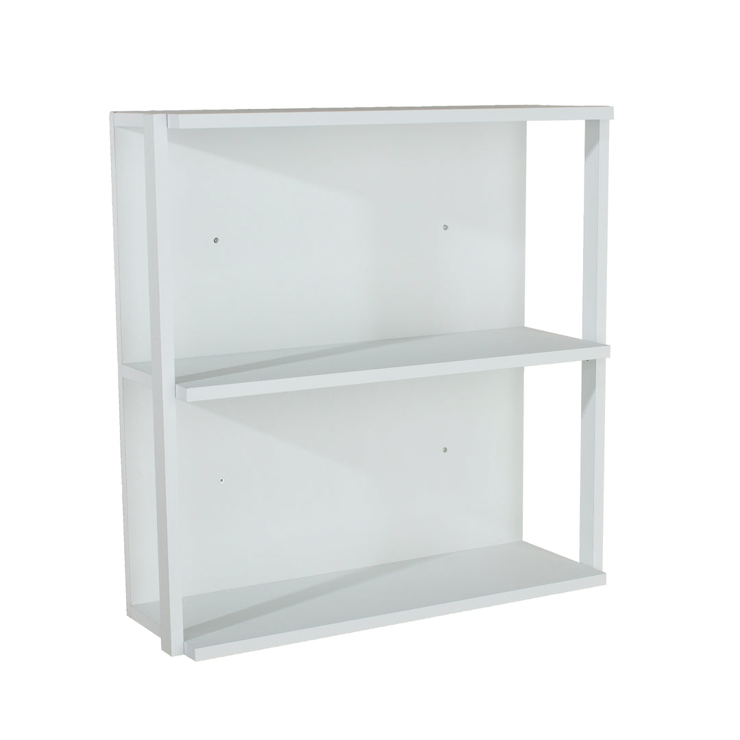 Arran 3 Shelf, Medium Wall Unit - White Foil (DHD) Image 1