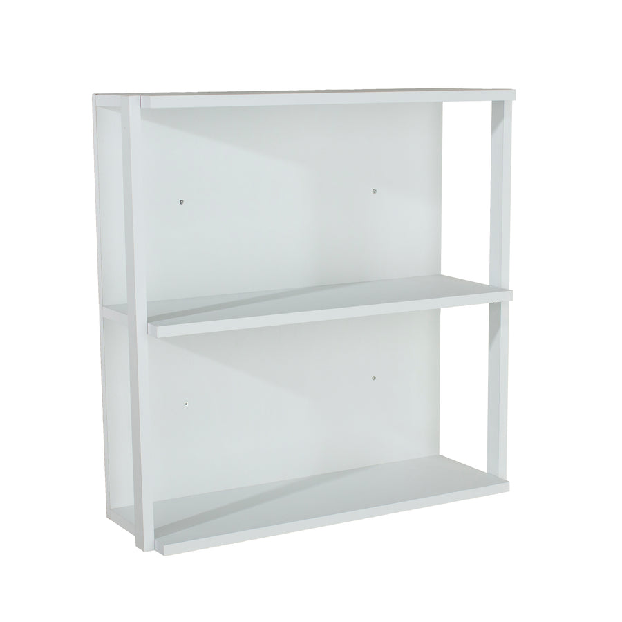 Arran 3 Shelf, Medium Wall Unit - White Foil (DHD) Image 1