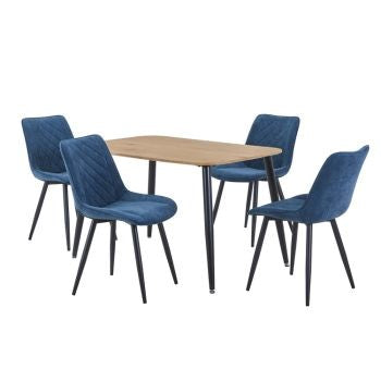ASP Table+chairset, 1xastb3-lok + 2xasch15-bcf (pair) (Self Assembly) (DHD) Image 1