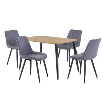 ASP Table+chairset, 1xastb3-lok + 2xasch15-gf (pair) (Self Assembly) (DHD) Image 1