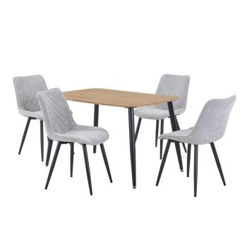 ASP Table+chairset, 1xastb3-lok + 2xasch15-lgcf (pair) (Self Assembly) (DHD) Image 1