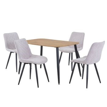 ASP Table+chairset, 1xastb3-lok + 2xasch15-nf (pair) (Self Assembly) (DHD) Image 1