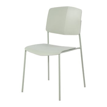 Aspen - Academy Kitchen Chairs, Sage Green Plastic Seat And Back With Lt Green Legs (Pair) (Self Assembly) (DHD) Image 1