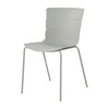Aspen - Bali Kitchen Chairs, Light Grey Plastic Seat With Lt Grey Legs (Pair) (Self Assembly) (DHD) Image 1