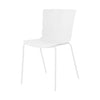 Aspen - Bali Kitchen Chairs, White Plastic Seat With White Legs (Pair) (Self Assembly) (DHD) Image 1