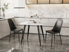Aspen - White Square Table & 2 Black Duo Chairs (Self Assembly) (DHD) Image 1