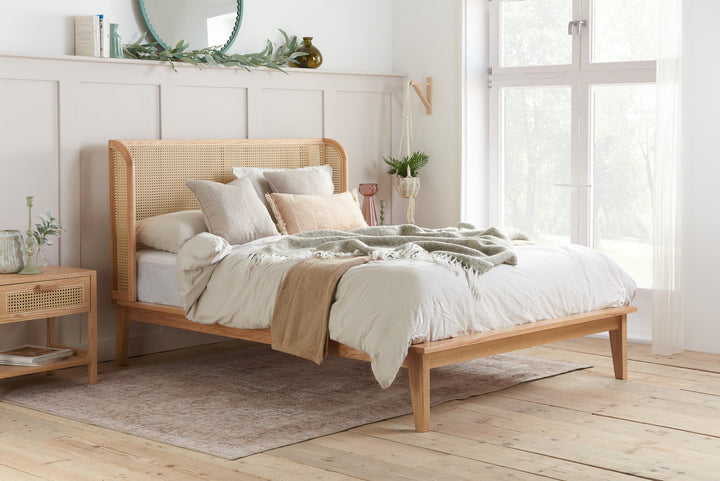 Birlea Astrid Rattan Bed (Self Assembly) (DHD)
