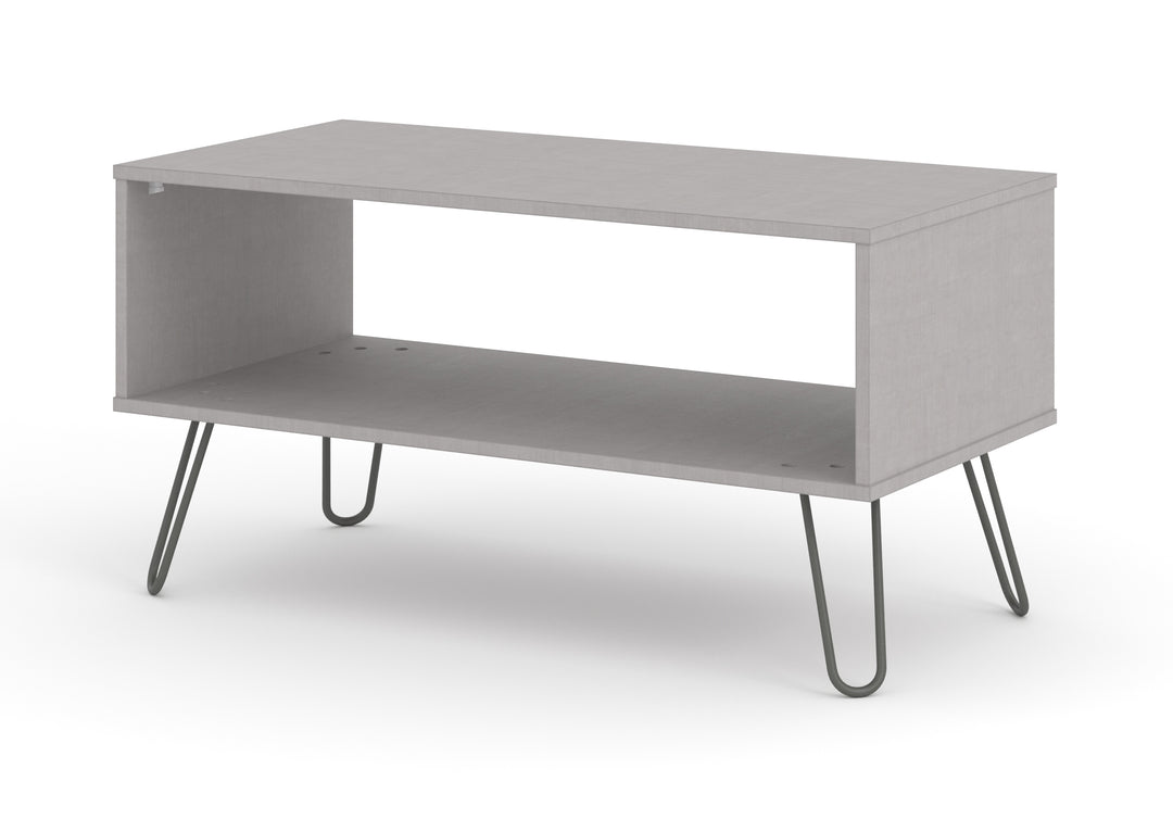 Augusta - Open Coffee Table Grey Textured (Self Assembly) (DHD) Image 1