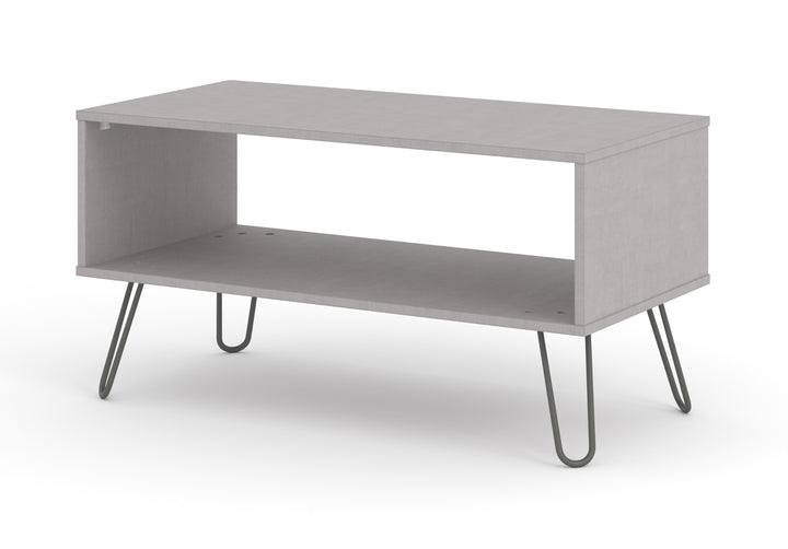 Augusta - Open Coffee Table Grey Textured (Self Assembly) (DHD) Image 1