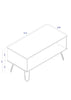 Augusta - Open Coffee Table Grey Textured (Self Assembly) (DHD) Image 2