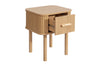 Birlea Axel 1 Drawer Fluted Bedside (Self Assembly) (DHD)
