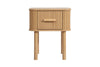 Birlea Axel 1 Drawer Fluted Bedside (Self Assembly) (DHD)