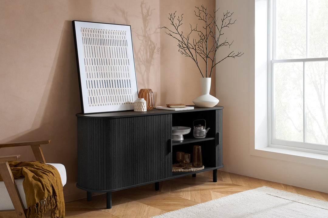 Birlea Axel 2 Door Fluted Sideboard (Self Assembly) (DHD)
