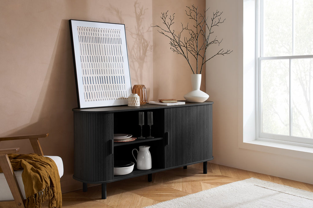 Birlea Axel 2 Door Fluted Sideboard (Self Assembly) (DHD)