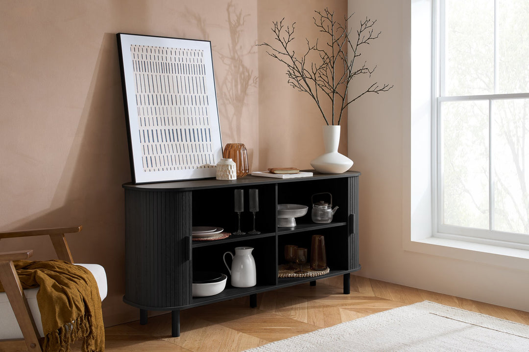 Birlea Axel 2 Door Fluted Sideboard (Self Assembly) (DHD)