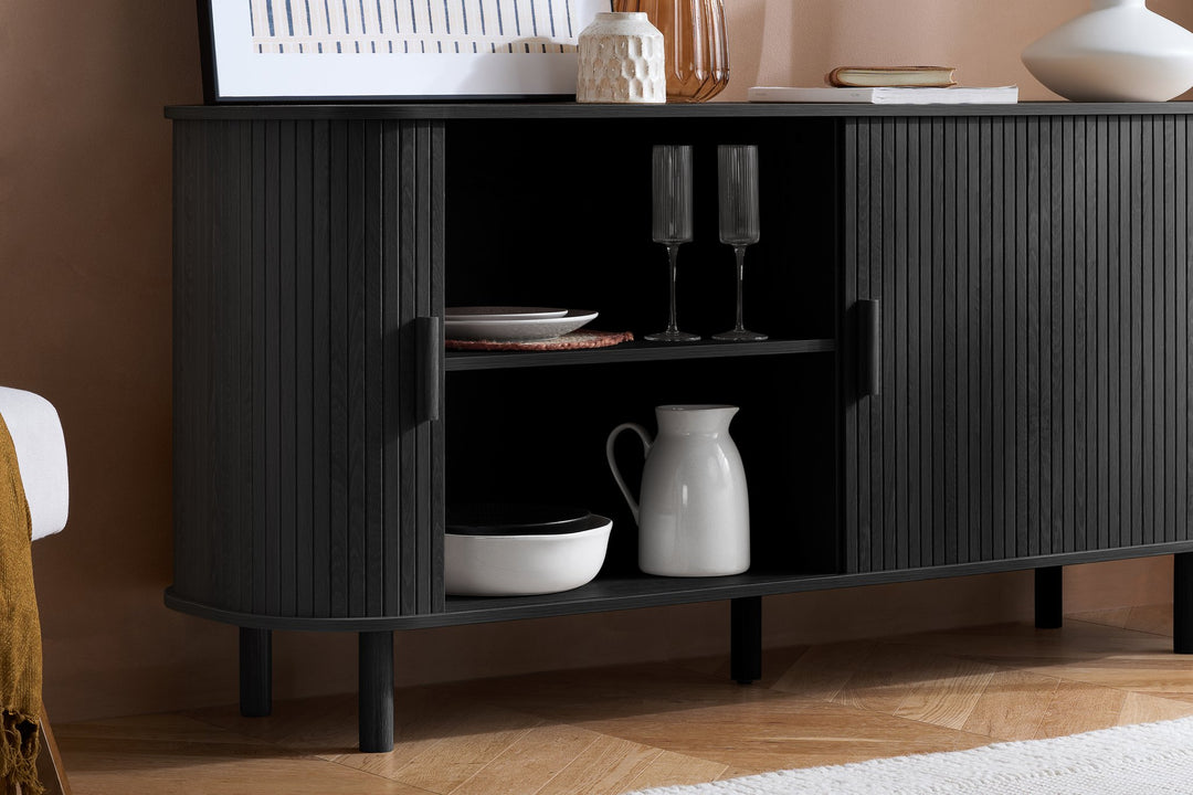 Birlea Axel 2 Door Fluted Sideboard (Self Assembly) (DHD)