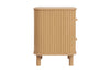 Birlea Axel 2 Drawer Fluted Bedside (Self Assembly) (DHD)