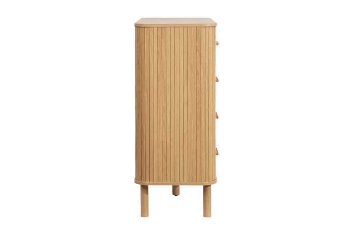Birlea Axel 5 Drawer Fluted Chest (Self Assembly) (DHD)