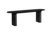 Birlea Axel Oval Fluted Dining Table With 2 Benches (Self Assembly) (DHD)