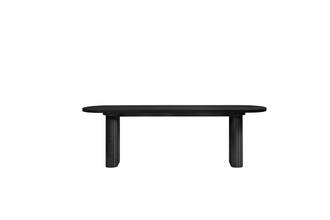 Birlea Axel Oval Fluted Dining Table With 2 Chairs And Bench (Self Assembly) (DHD)