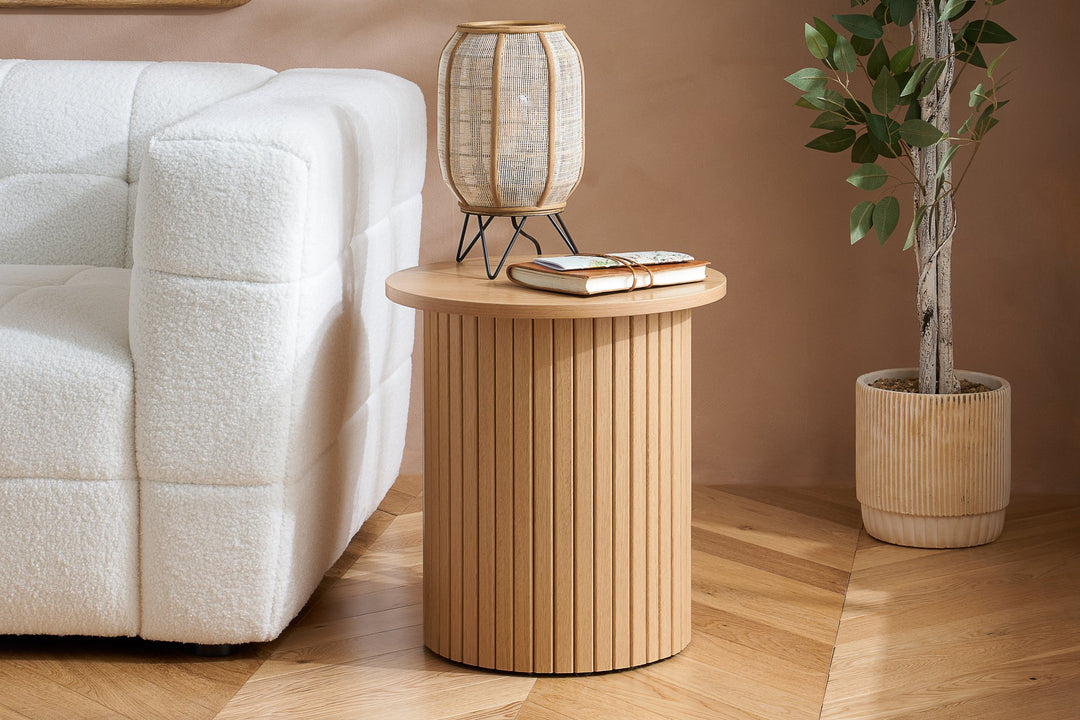 Birlea Axel Fluted Side Table (Self Assembly) (DHD)