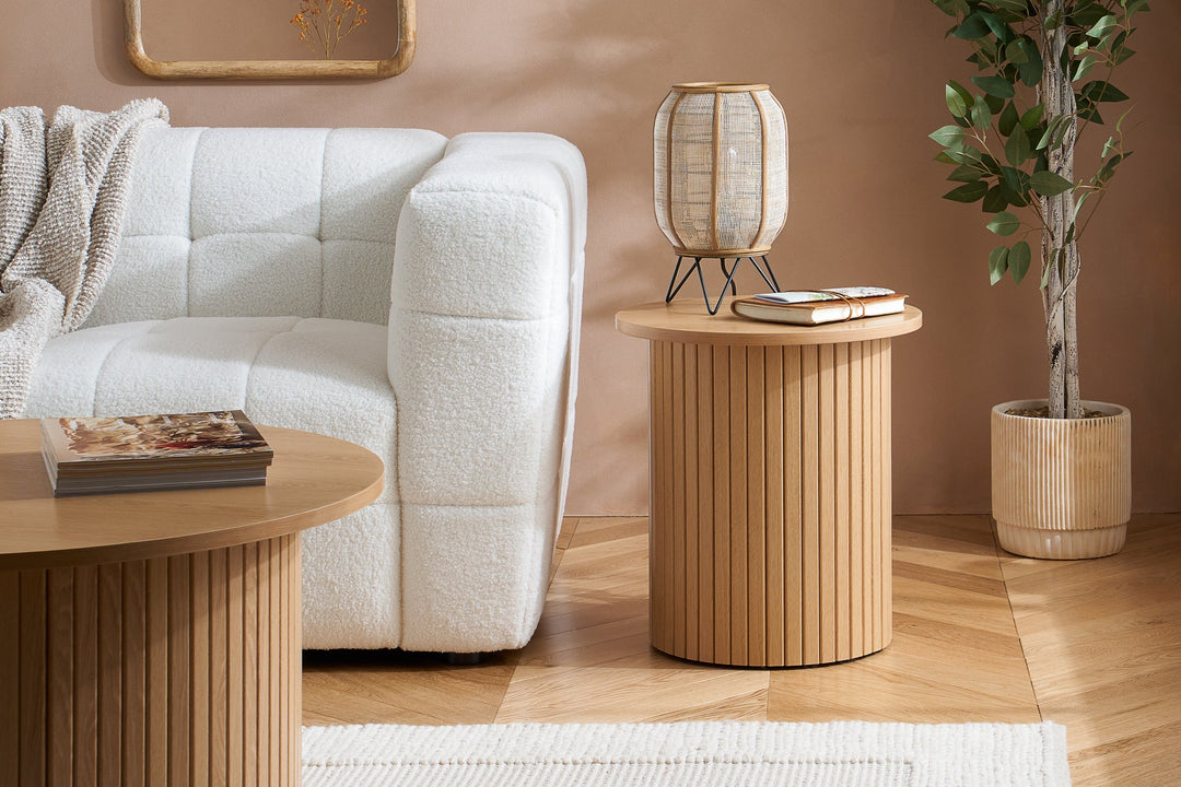 Birlea Axel Fluted Side Table (Self Assembly) (DHD)