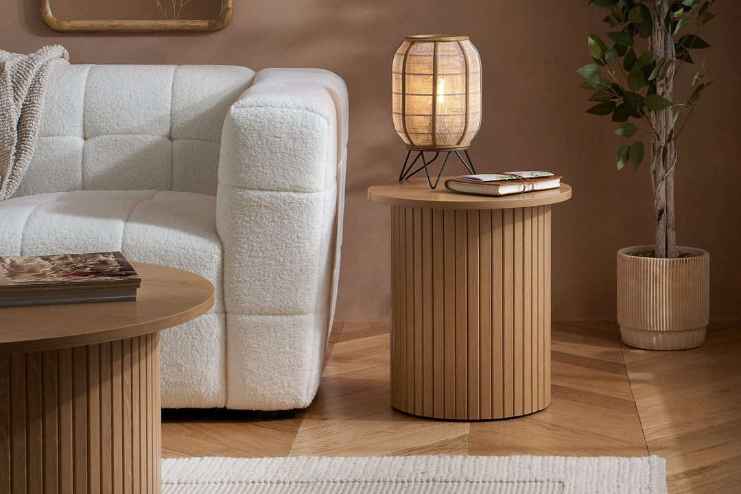 Birlea Axel Fluted Side Table (Self Assembly) (DHD)