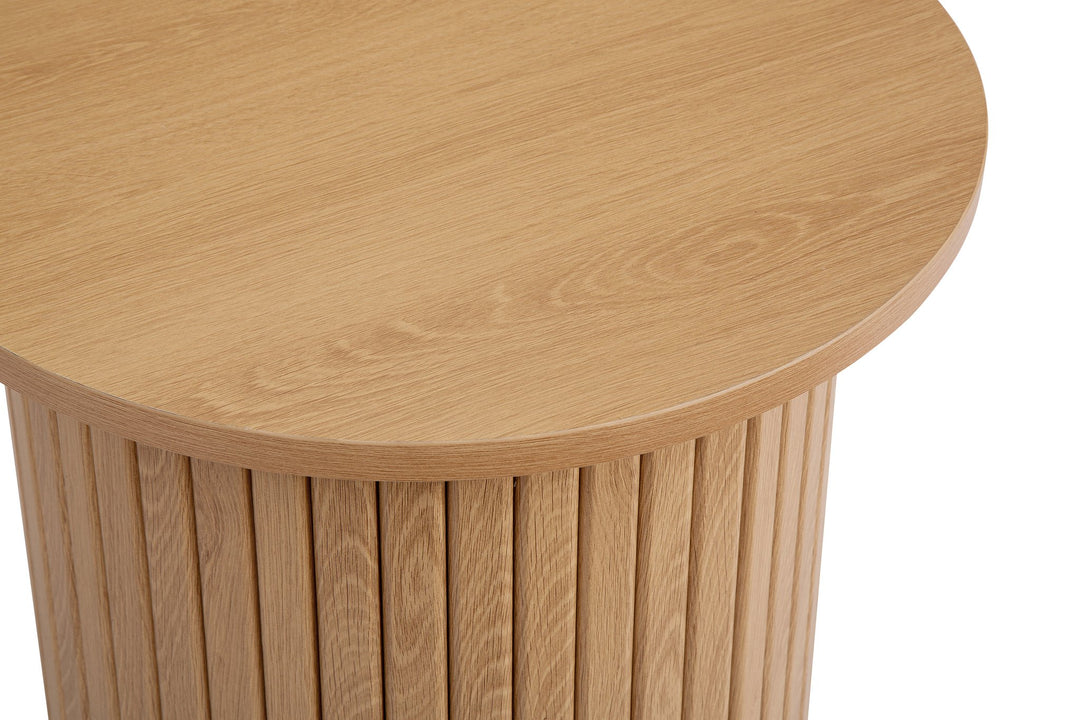 Birlea Axel Fluted Side Table (Self Assembly) (DHD)