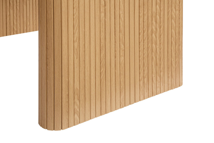 Birlea Axel Oval Fluted Dining Table (Self Assembly) (DHD)