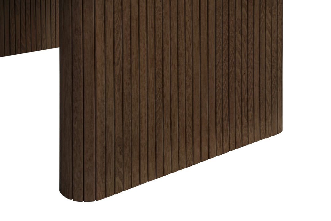 Birlea Axel Oval Fluted Dining Table (Self Assembly) (DHD)