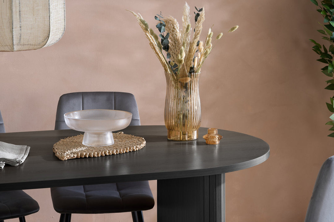 Birlea Axel Oval Fluted Dining Table (Self Assembly) (DHD)