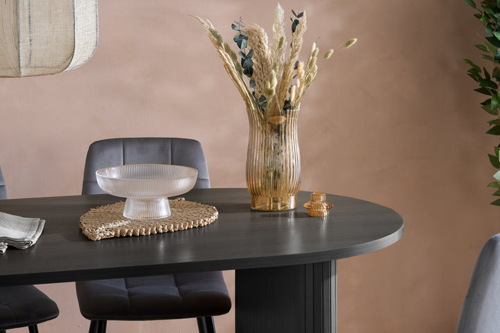 Birlea Axel Oval Fluted Dining Table (Self Assembly) (DHD)