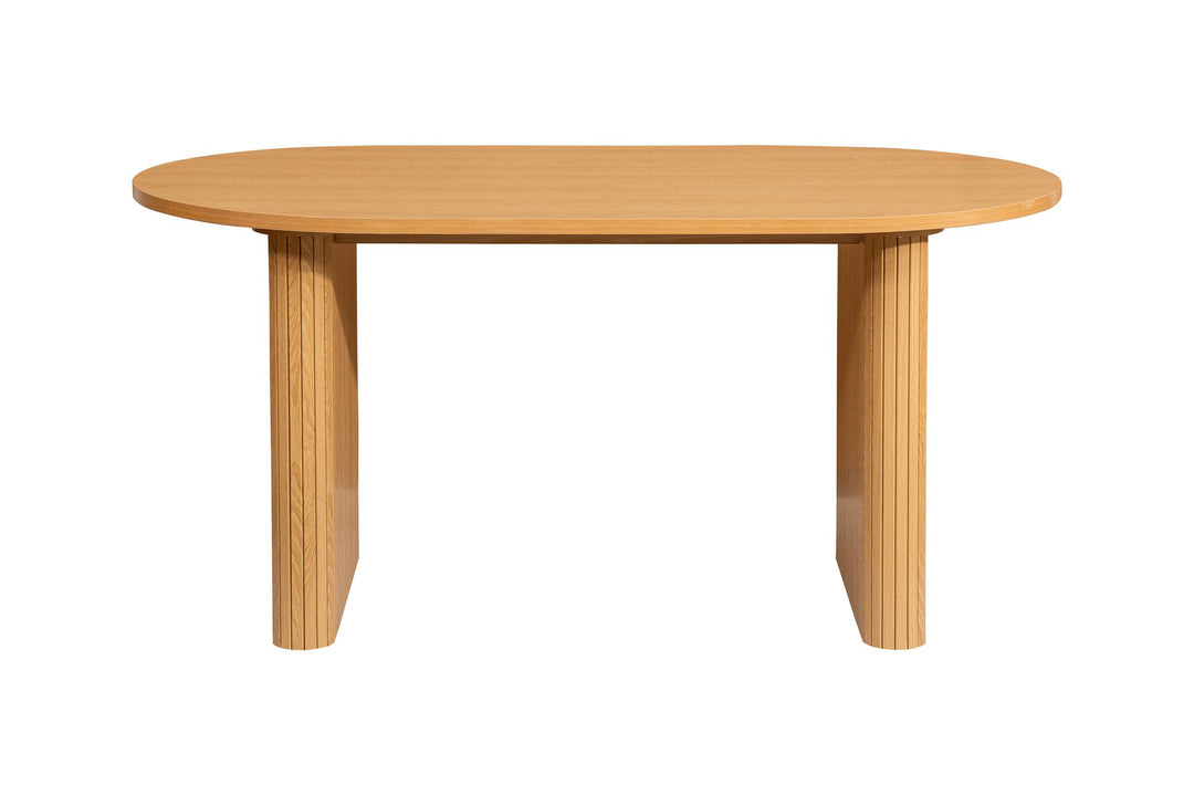 Birlea Axel Oval Fluted Dining Table With 4 Chairs (Self Assembly) (DHD)