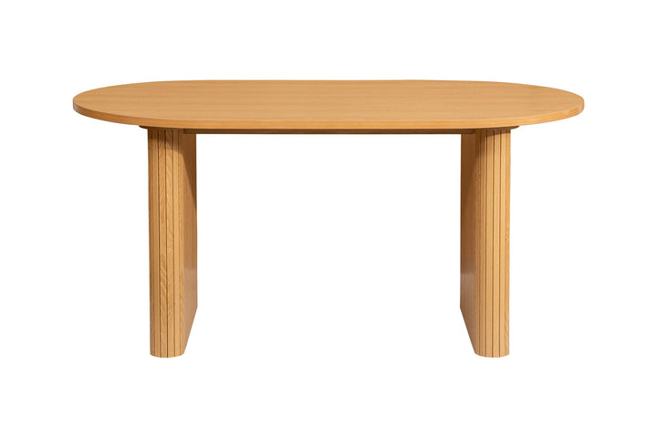 Birlea Axel Oval Fluted Dining Table With 4 Chairs (Self Assembly) (DHD)