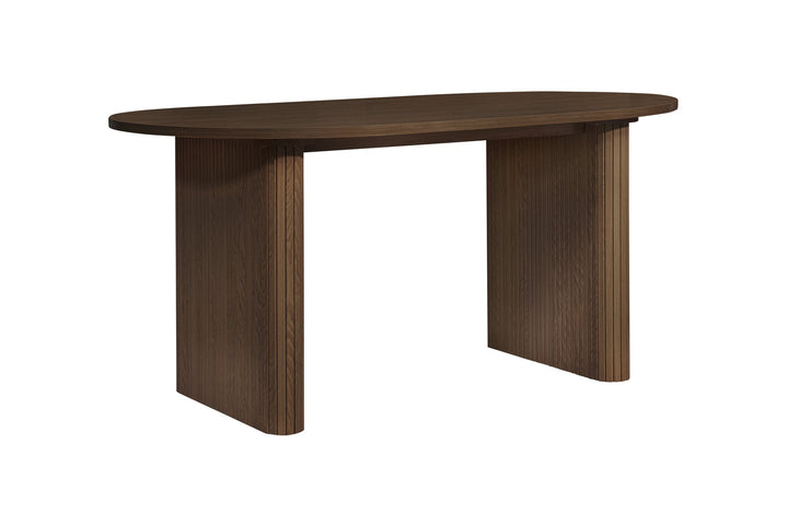 Birlea Axel Oval Fluted Dining Table (Self Assembly) (DHD)