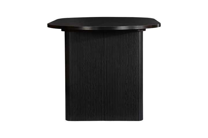 Birlea Axel Oval Fluted Dining Table With 2 Benches (Self Assembly) (DHD)