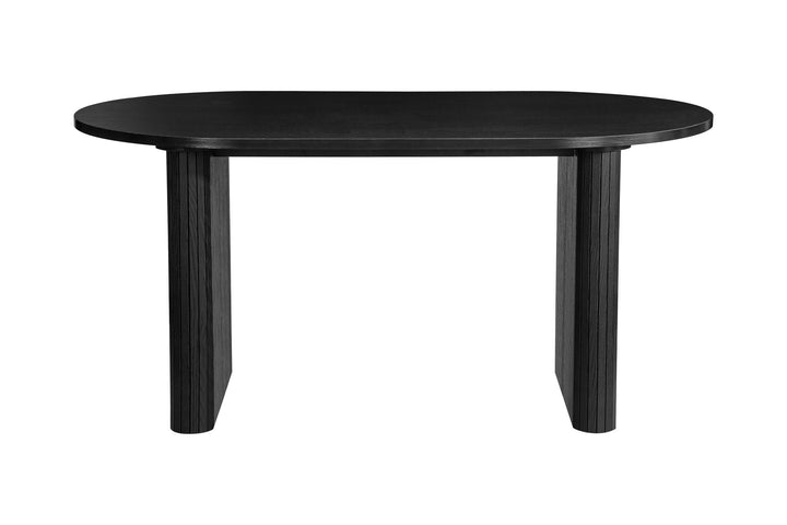 Birlea Axel Oval Fluted Dining Table With 2 Benches (Self Assembly) (DHD)
