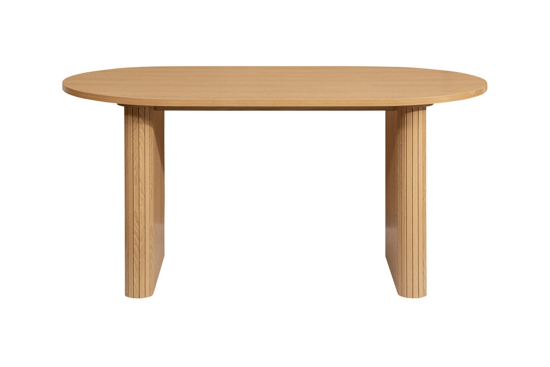 Birlea Axel Oval Fluted Dining Table (Self Assembly) (DHD)
