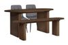 Birlea Axel Oval Fluted Dining Table With 2 Chairs And Bench (Self Assembly) (DHD)