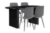Birlea Axel Oval Fluted Dining Table With 4 Chairs (Self Assembly) (DHD)