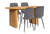 Birlea Axel Oval Fluted Dining Table With 4 Chairs (Self Assembly) (DHD)