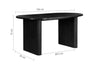 Birlea Axel Oval Fluted Dining Table With 4 Chairs (Self Assembly) (DHD)