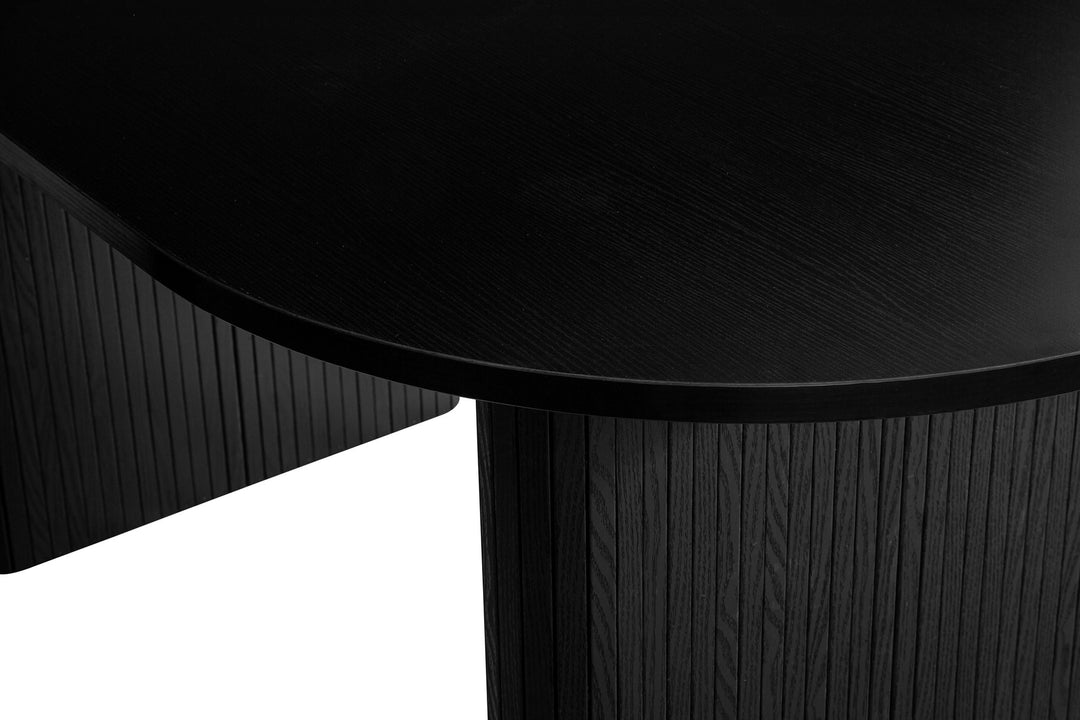Birlea Axel Oval Fluted Dining Table (Self Assembly) (DHD)