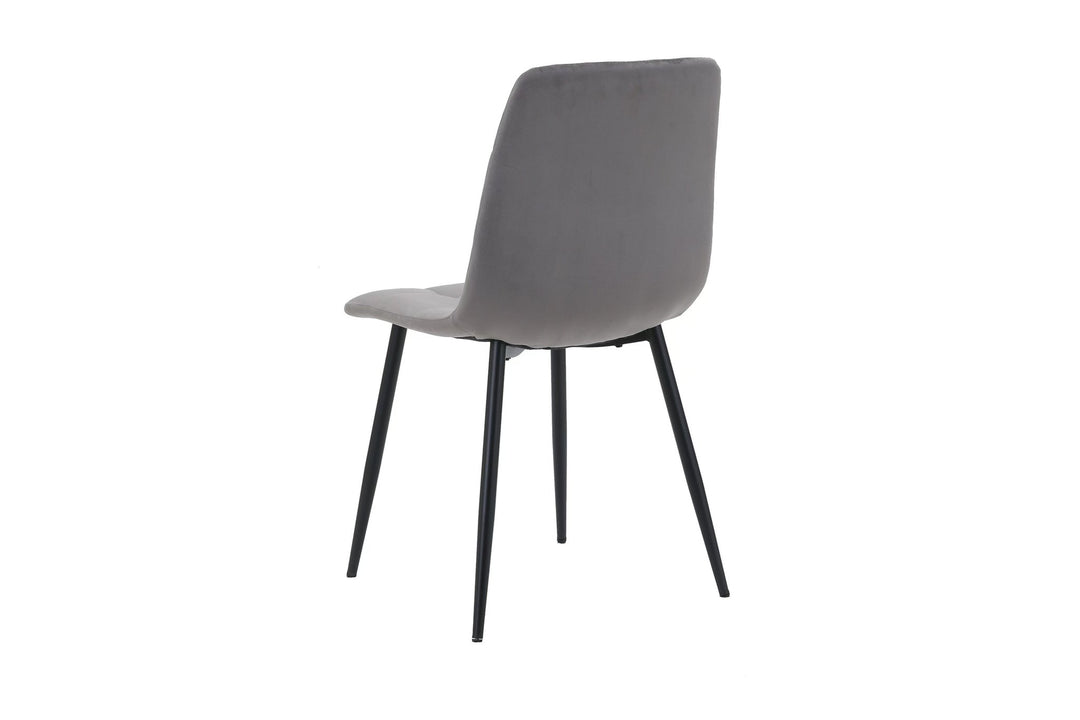 Birlea Axel Oval Fluted Dining Table With 4 Chairs (Self Assembly) (DHD)