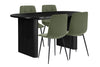 Birlea Axel Oval Fluted Dining Table With 4 Chairs (Self Assembly) (DHD)