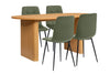 Birlea Axel Oval Fluted Dining Table With 4 Chairs (Self Assembly) (DHD)