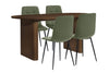 Birlea Axel Oval Fluted Dining Table With 4 Chairs (Self Assembly) (DHD)